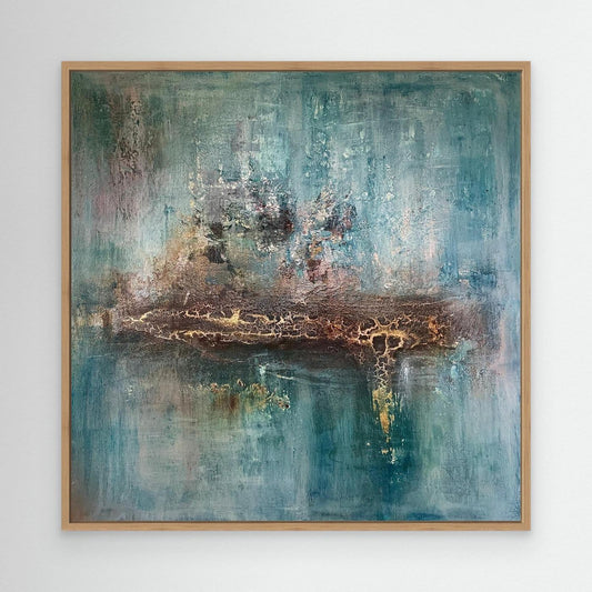 Deep Blue - Oak frame